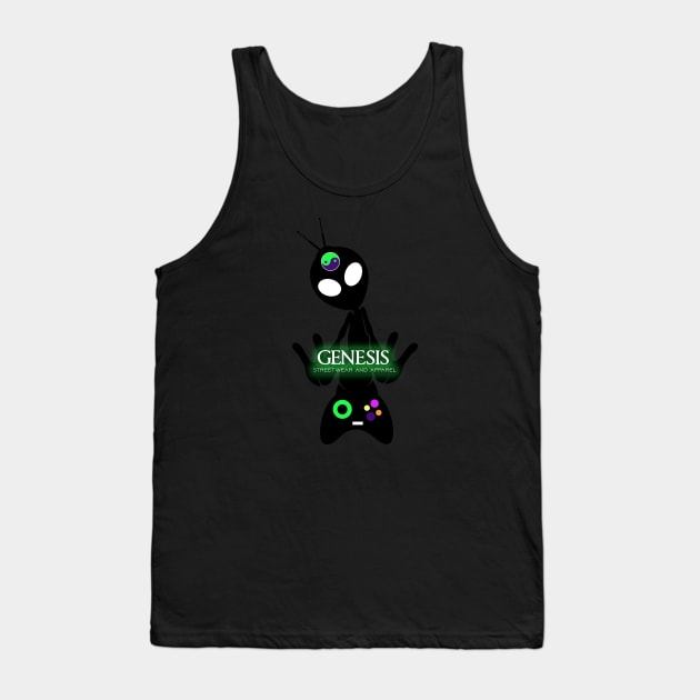 Genesis Streetwear -  Alien Gamer Tank Top by retromegahero